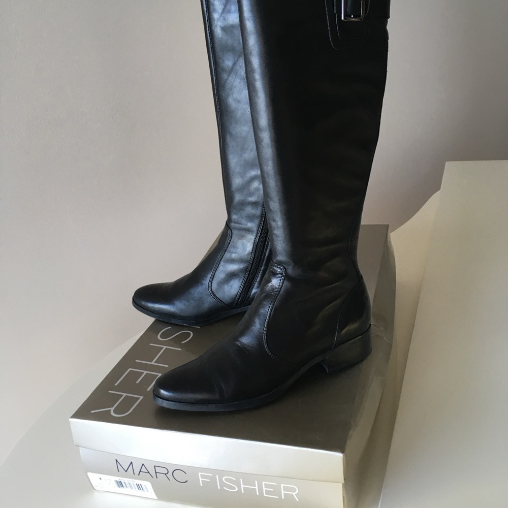 Marc Fisher Black Leather Women’s Boots